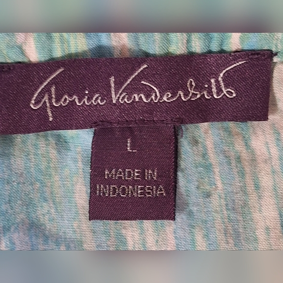 GLORIA VANDERBILT blouse Size L - Picture 5 of 5